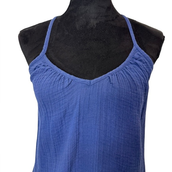 Vineyard Vines Strappy Cross Back Coverup Dress Blue - Picture 3 of 8